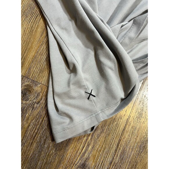 Cuts Polo Mens Large Gray CURVE HEM Short Sleeve Shirt - Picture 5 of 8